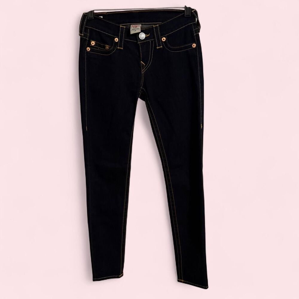 True Religion Casey skinny womens 25 dark wash low rise denim y2k jeanstag